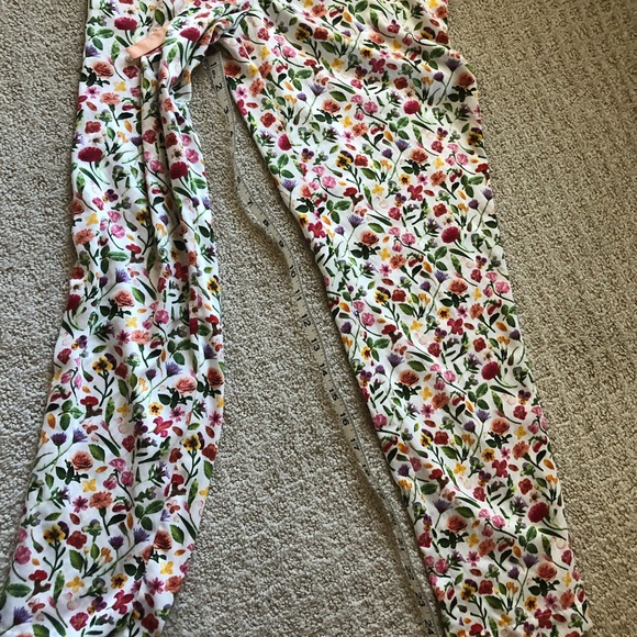 Anthropologie E Faux Silk Pajamas Sz XS Floral Pattern VGUC - Picture 12 of 14